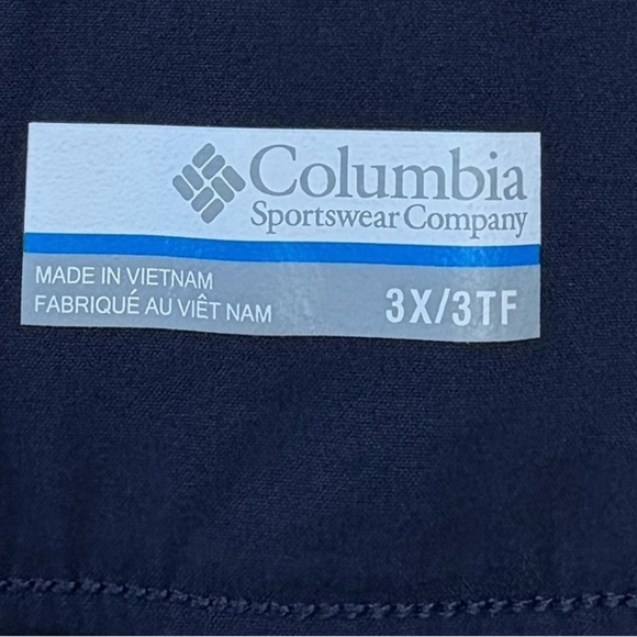 Columbia, Anytime Casual Pants, Plus Size 3X, Navy - Picture 6 of 9